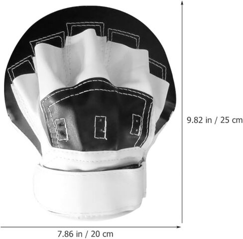 Zerodeko Focus Mitts Boxing Pads Curved Hand Targets Thickened Black and White Hand Pads for Karate Kickboxing Muay Thai Training Sparring Gloves for Adults in Saudi Arabia