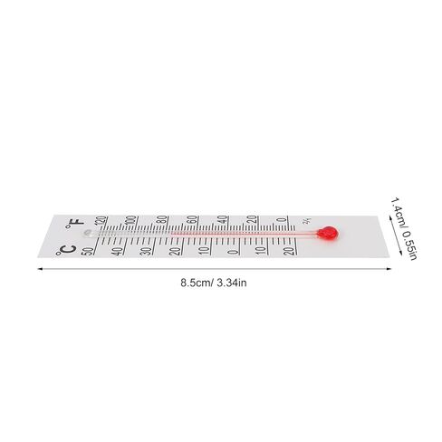30pcs Mini Cardboard Thermometer - Paper Card Thermometer °C/°F for Science Class - Glass Tube with Red Liquid Temperature Gauge for Home School Indoor Greenhouse in Saudi Arabia