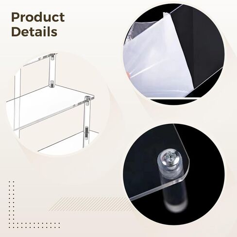 حامل مضخم صوت أكريليك من 3 طبقات - حامل صوت واضح in Kuwait