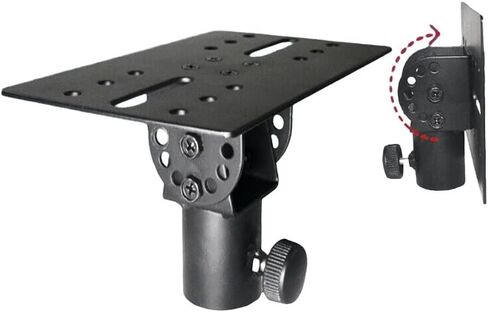 Rotatable 35mm Metal Mount Tripod Pole DJ Speaker Stand Adapter Top Cap, 175x110mm, for PA Speakers with 13mm or Smaller Screw Rod in Kuwait