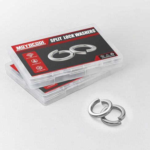 #10 (100 Pack) Split Lock Washer, (18-8) 304 Stainless Steel Spring Lock Washer in Saudi Arabia