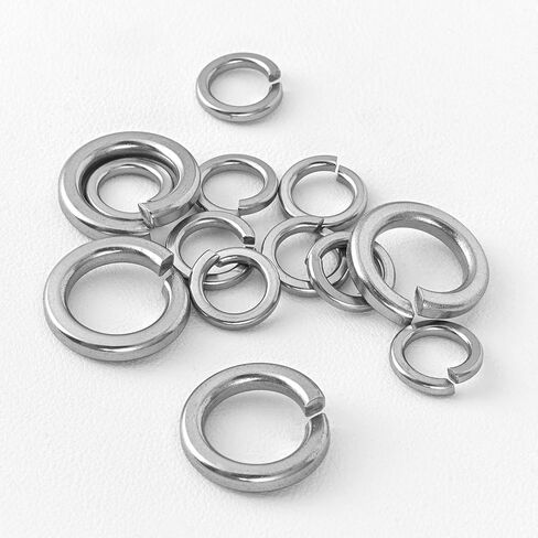 #10 (100 Pack) Split Lock Washer, (18-8) 304 Stainless Steel Spring Lock Washer in Saudi Arabia