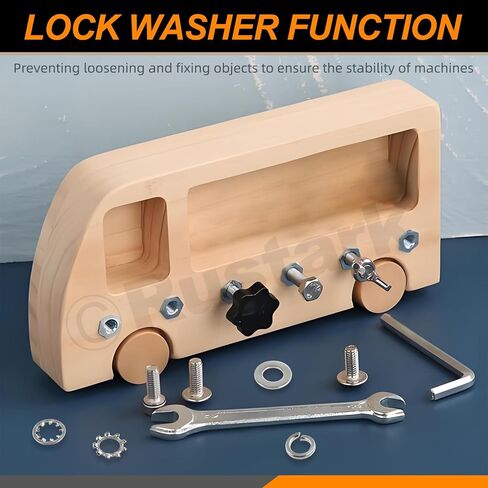 400Pcs 6 Sizes 304 Stainless Steel SAE External & Internal Star Washers & Split Lock Washers & Flat Washer Assortment Kit Spring Lock Washer for Home Industry Construction in Saudi Arabia