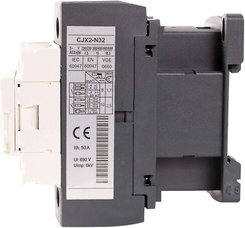 30 Amp 3 Pole Contactor 120V Coil Lighting 50Amp AC1, Motor starter 32Amp AC3, 600V, Aux Contact NO NC in Kuwait