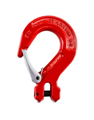 QWORK Clevis Slip Hook with Latch, 4 Pack, 5/16", 2470 lbs Load Limit, Grade 80 Drop Forged Alloy Steel in Saudi Arabia