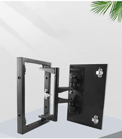 Heavy Duty Stainless Steel Concealed Hinge, 360° Removable Pivot Hinge for Invisible Doors, Stone Tile & Marble Applications, Fire Rated Access Panel (7.9x11.8x1.8) in Saudi Arabia
