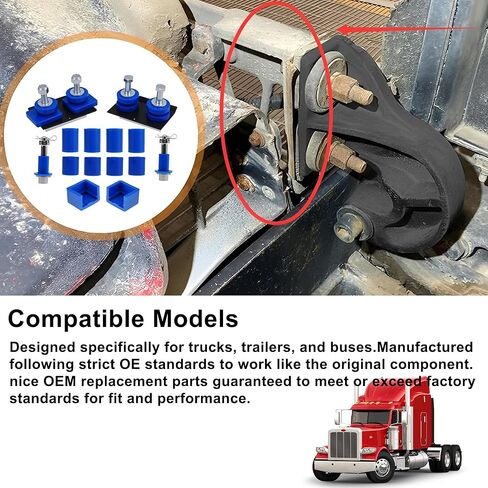 يناسب Peterbilt 357 377 378 379 طقم مسامير محورية لغطاء المحرك ومصد غطاء الشاحنة وبطانات الأسطوانة لغطاء المحرك استبدال 13-04154، 13-04164، 13-04391، 13-03593 in Saudi Arabia