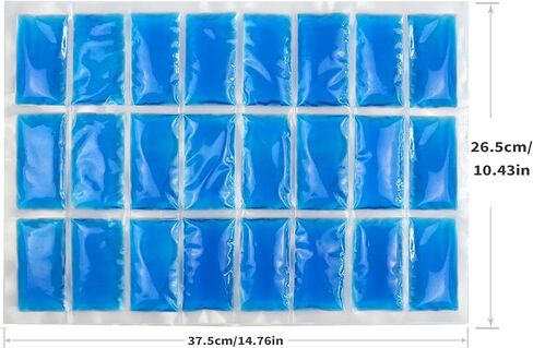SportEmblema Reusable Ice Pack for Lunch Boxes 2 Pack Large Ice Pack Blanket Cooler Easy to Cut Ice Sheet for Lunch Bag, 14.76"x10.43" Long Lasting Freeze Ice Packs for Meal Prep, Non-Toxic BPA Free in Kuwait