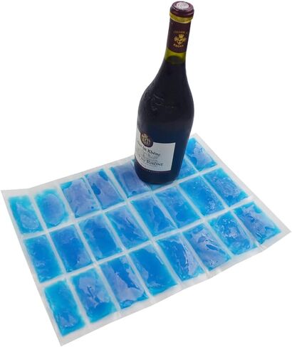 SportEmblema Reusable Ice Pack for Lunch Boxes 2 Pack Large Ice Pack Blanket Cooler Easy to Cut Ice Sheet for Lunch Bag, 14.76"x10.43" Long Lasting Freeze Ice Packs for Meal Prep, Non-Toxic BPA Free in Kuwait