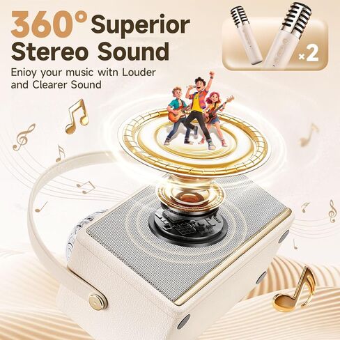 آلة كاريوكي للأطفال والبالغين في سن المراهقة مع جهاز عرض الأضواء الشمالية، 16 لونًا 2 ميكروفون كاريوكي للأطفال آلة كاريوكي صغيرة ضوء أورورا، 6 مغير صوت هدايا للفتيات المراهقات أشياء عصرية in Kuwait