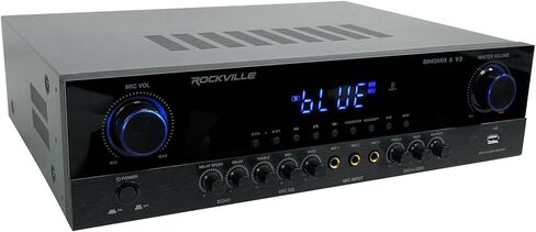 Rockville SingMix 5 V2 2000W Karaoke Mixing Amplifier, Bluetooth, USB/SD, Optical/Coax Inputs, Echo Effects, Remote Control, Perfect for Home Karaoke and Professional Venues in Saudi Arabia