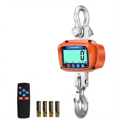 RESHY 4400lbs / 2 Ton Digital Crane Scale, 1lb (0.5kg) Accuracy Heavy Duty Industrial Hanging Scale with Wireless Remote for Farm, Hunting, Warehouse in Saudi Arabia
