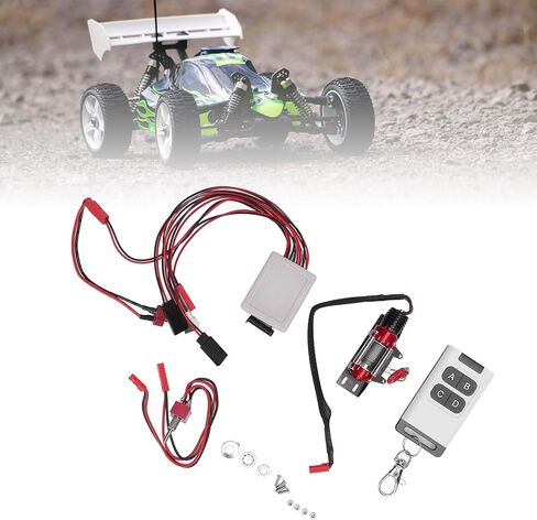 flexman 1/10 RC Car Winch, Universal Jst Plug T Plug 1/10 Scale RC Crawler Metal Winch Remote Controller System for HPS Redcat Axial SCX10 D90 HPI in Saudi Arabia