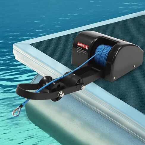 35lb/45lb Boat Electric Anchor Winch, 12V Saltwater Marine Anchor Windlass System, Boat Anchor Winch with Remote Control, 100ft Anchor Rope, Heavy Duty Towing Winches for 24ft Boats in Saudi Arabia