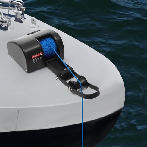 35lb/45lb Boat Electric Anchor Winch, 12V Saltwater Marine Anchor Windlass System, Boat Anchor Winch with Remote Control, 100ft Anchor Rope, Heavy Duty Towing Winches for 24ft Boats in Saudi Arabia