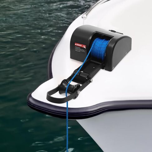 35lb/45lb Boat Electric Anchor Winch, 12V Saltwater Marine Anchor Windlass System, Boat Anchor Winch with Remote Control, 100ft Anchor Rope, Heavy Duty Towing Winches for 24ft Boats in Saudi Arabia