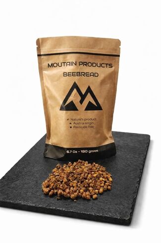 Mountain products - BEEBREAD 6.7 Oz (190 Gram) - NATURAL FLAVOR - Organic - Naturally Fermented Bee pollen - Perga in Saudi Arabia