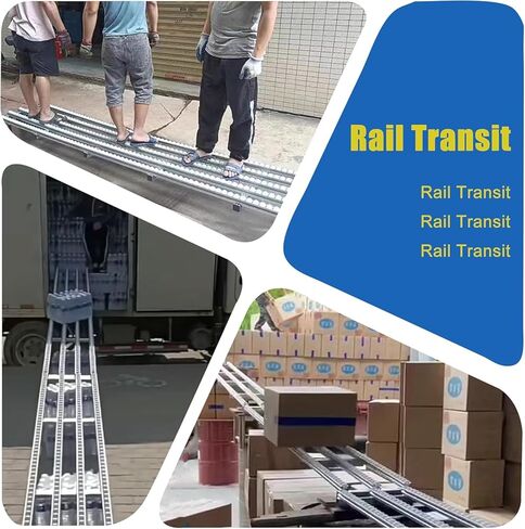 طاولة نقل بأسطوانة واجب، مقاس 15 بوصة عرض × 78 بوصة طول، بكرات ABS قابلة للطي، إطار من الفولاذ المقاوم للصدأ - مثالية للتعامل مع الشحن في المستودعات in Kuwait