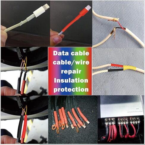 Wire Heat Shrink Tubing Kit + Mini Heat Gun for Shrink Tubing - 328pcs 2:1 Wire Shrink Wrap Tubing + 300W Heat Shrink Gun with Case - for Wires,Shrink Wrap and Cable Repair. in Saudi Arabia