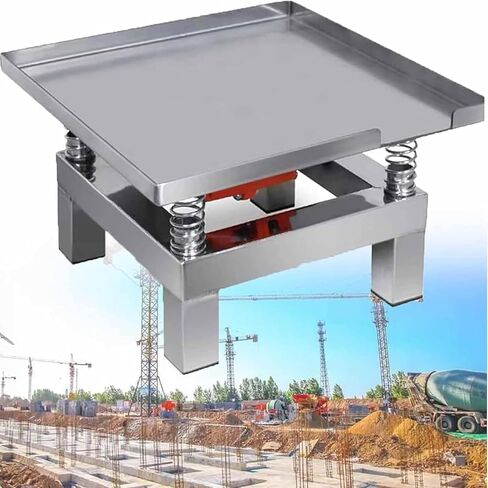 Small Concrete Vibrating Table Platform, 35 * 35/50 * 50CM Concrete Shaker, Stainless Steel Mini Vibration Bench Test Block (35 * 35cm) in Saudi Arabia
