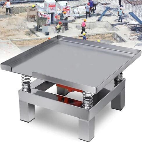 Small Concrete Vibrating Table Platform, 35 * 35/50 * 50CM Concrete Shaker, Stainless Steel Mini Vibration Bench Test Block (35 * 35cm) in Saudi Arabia