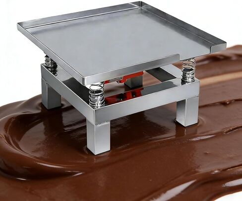 منضدة اختبار الاهتزاز من الفولاذ المقاوم للصدأ، مقاس 50 سم منضدة اختبار الاهتزاز 110 فولت/220 فولت للقالب الصناعي، كتلة الاختبار وصنع الشوكولاتة in Kuwait