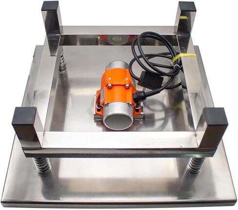 منضدة اختبار الاهتزاز من الفولاذ المقاوم للصدأ، مقاس 50 سم منضدة اختبار الاهتزاز 110 فولت/220 فولت للقالب الصناعي، كتلة الاختبار وصنع الشوكولاتة in Kuwait