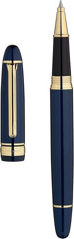 BEILUNER 319 Black Lacquer Rollerball - Stunning Luxury Pen with 24K Gold Finish, Heavy, Schneider Black Ink Refill, Best Gift Set for Men & Women, Professional, Executive Office, Nice Classic Pens in Kuwait