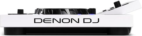 Denon DJ SC LIVE 4 WHITE - وحدة تحكم DJ مستقلة مع سيقان على 4 طوابق، بث واي فاي، مكبرات صوت مدمجة، متوافق مع Serato DJ وVirtual DJ in Kuwait