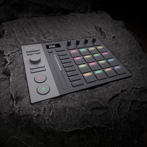 وحدة التحكم AlphaTheta SLAB MIDI - افتح Serato Studio (الإصدار الكامل)، قرص متعدد الوظائف والتحكم في التركيز، 16 وسادة سرعة مع اللمس اللاحق، أداء شريط اللمس؛ يعمل مع سيراتو دي جي برو in Kuwait