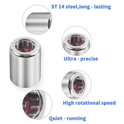 2Pcs RC061008 Needle Roller Bearings One Way Bearing 3/8-inch ID x 5/8-inch OD x 1/2-inch Width in Kuwait