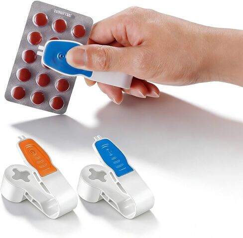 أداة حبوب منع الحمل بوبر المحمولة أداة حبوب منع الحمل مزيل حبوب منع الحمل أداة ثقب حبوب منع الحمل لحزم البثور موزع حبوب منع الحمل التلقائي أداة للمساعدة في إزالة حبوب منع الحمل (الأزرق والبرتقالي) in Kuwait
