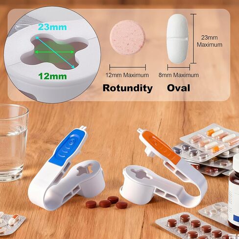 أداة حبوب منع الحمل بوبر المحمولة أداة حبوب منع الحمل مزيل حبوب منع الحمل أداة ثقب حبوب منع الحمل لحزم البثور موزع حبوب منع الحمل التلقائي أداة للمساعدة في إزالة حبوب منع الحمل (الأزرق والبرتقالي) in Kuwait