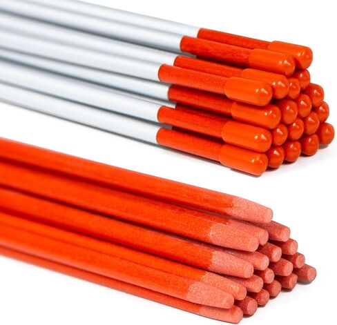 Reflective Driveway Markers 48 Inch 20 Pack, High Visibility Orange Driveway Stakes, Fiberglass Snow Markers with UV Resistant Coating for Parking and Property Marking in Saudi Arabia