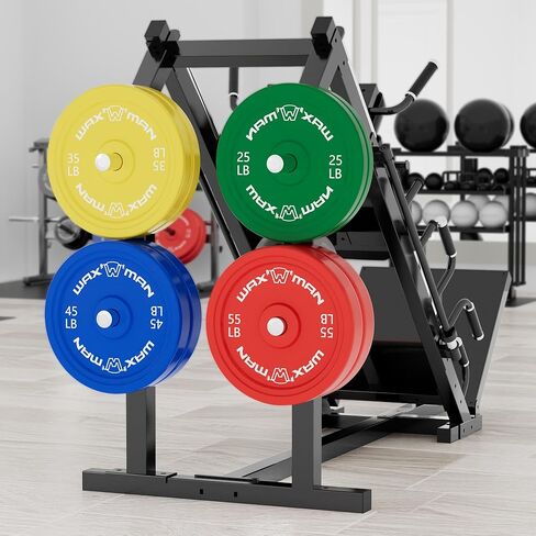 Waxman Leg Press Hack Squat Machine Combo, 2-in-1Leg Exercise Machine with Linear Bearing, Special for Lower Body with Weight Storage for Quads, Hamstring in Kuwait