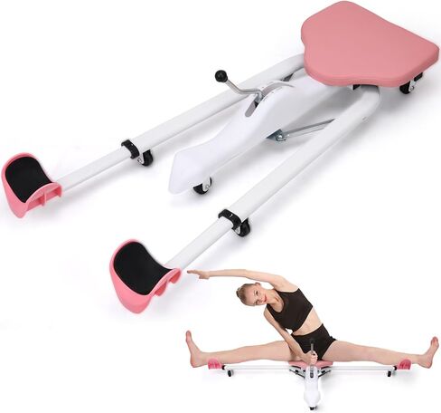 Split Machine, Leg Stretcher Split Machine for Flexibility, Splits Adjustable 0-180° Leg Split Stretching Machine for Ballet, Yoga, Dance, Gymnastics Training Equipment, Silent Wheels, 330lbs Capacity in Kuwait