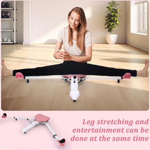 Split Machine, Leg Stretcher Split Machine for Flexibility, Splits Adjustable 0-180° Leg Split Stretching Machine for Ballet, Yoga, Dance, Gymnastics Training Equipment, Silent Wheels, 330lbs Capacity in Kuwait