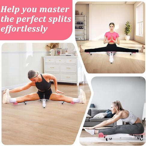 Split Machine, Leg Stretcher Split Machine for Flexibility, Splits Adjustable 0-180° Leg Split Stretching Machine for Ballet, Yoga, Dance, Gymnastics Training Equipment, Silent Wheels, 330lbs Capacity in Kuwait