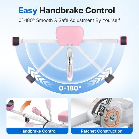 MERACH Split Machine, Leg Stretcher for Flexibility, 180° Stretching Equipment with 6-Level Length Adjustment & Comfortable Pad, Home Stretch Machine for Dance, Gymnastics, 300lbs Capacity in Saudi Arabia
