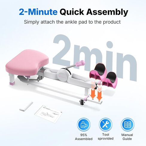 MERACH Split Machine, Leg Stretcher for Flexibility, 180° Stretching Equipment with 6-Level Length Adjustment & Comfortable Pad, Home Stretch Machine for Dance, Gymnastics, 300lbs Capacity in Saudi Arabia