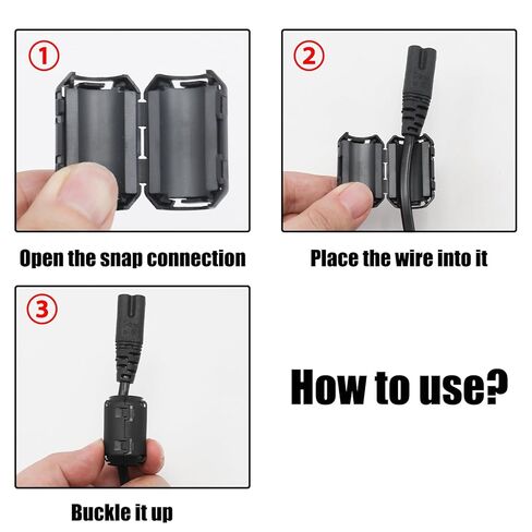25 قطعة مشبك على الفريت خنق الفريت حبة المفاجئة على الفريت الأساسية مجموعة ل USB/الصوت/كابل الطاقة الحد من الضوضاء 3.5 مللي متر/5 مللي متر/7 مللي متر/9 مللي متر/13 مللي متر قطر in Kuwait