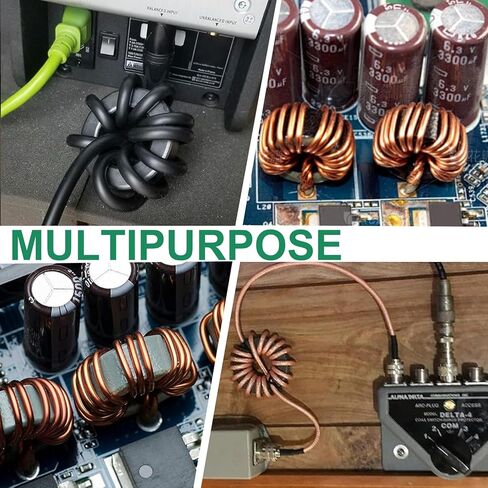 FT50-43 | FT-50-43 نواة فريت (عبوة من 20) لقمع EMI/RFI، ودوائر الترددات اللاسلكية، ومحولات التوازن، وتصفية الكابلات، وخنق الهوائي، والمزيد! in Saudi Arabia
