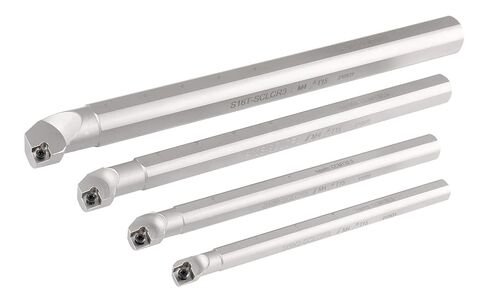 مجموعة قضبان مملة قابلة للفهرسة من 4 قطع من Accusize Industrial Tools Sclcr، بدون حشوات، تعمل مع Ccmt 32.5 وCctg 32.5 إدراجات، 1/2 بوصة، 5/8 بوصة، 3/4 بوصة، و1 بوصة، P252-S411 in Saudi Arabia