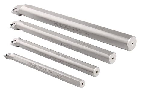 مجموعة قضبان مملة قابلة للفهرسة من 4 قطع من Accusize Industrial Tools Sclcr، بدون حشوات، تعمل مع Ccmt 32.5 وCctg 32.5 إدراجات، 1/2 بوصة، 5/8 بوصة، 3/4 بوصة، و1 بوصة، P252-S411 in Saudi Arabia