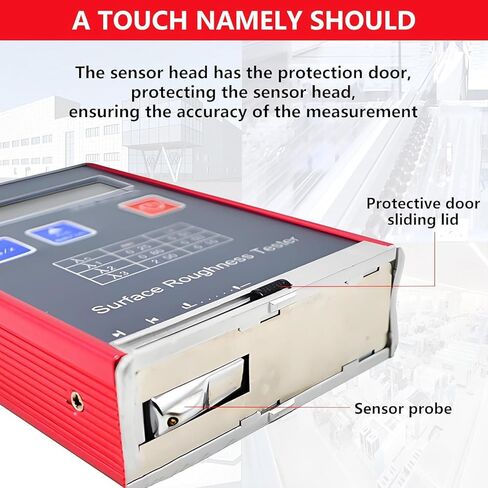 High-Precision Digital Roughness Gauge,Portable 0.01μm Accuracy Profilometer with 4 Measurement Modes Ra Rq Rz Rt,for Metal and Non-Metal Finish Detection in Kuwait