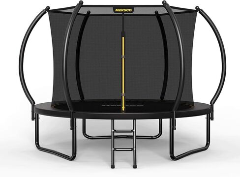 Mersco Trampoline Outdoor 10FT 12FT 14FT with Enclosure and Ladder, ASTM Approved Recreational Trampoline for Kids and Adults, Anti-Rust Coated Frame, Enhanced Weight Capacity in Saudi Arabia