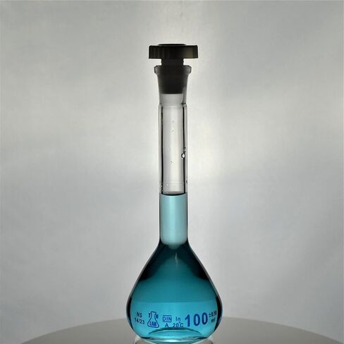 TN LAB Volumetric Flask 100ml Borosilicate Glass 14/23 Class A Accuracy 12-Pack in Saudi Arabia