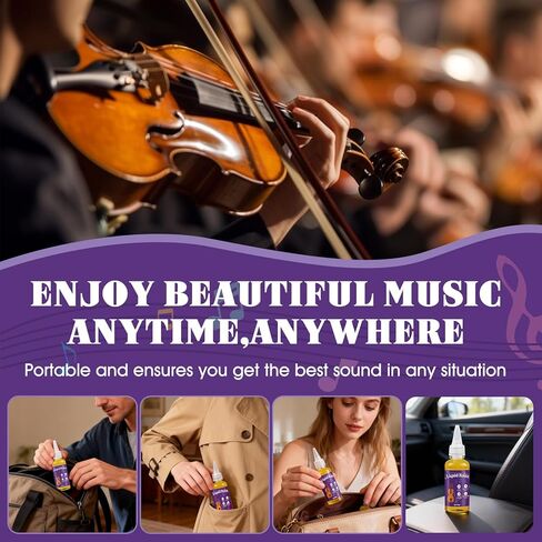 JAOJAO Professional Liquid Rosin for Violin, Viola & Cello - High Friction Formula for Enhanced Tone & Reduced Noise, 55ml in Kuwait