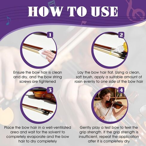 JAOJAO Professional Liquid Rosin for Violin, Viola & Cello - High Friction Formula for Enhanced Tone & Reduced Noise, 55ml in Kuwait