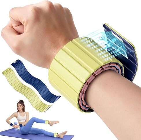2025 Upgraded Magnetic Ankle Weights for Women, Wrist Weights,Silicone (Waterproof), Non-Slip, Easy Wear, Adjustable (Men & Women), Ideal for Jogging/Yoga/Pilates & More, Great Gift.（2 Pack） in Saudi Arabia